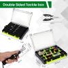 601-Piece Fishing Gear Accessories Kit, [2025 NEW] Tackle Box with Pliers, Fish Lip Grips,Tackle Storage Trays, Hooks, Weights, Jig Heads, Swivels, 21 Pre-Made Rigs Fishing Gear for Lures Fishing view 2