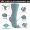 Dickies Women's Dri-Tech Essential Moisture Control Crew Socks, Available in S-XL (6, 12, Comfort Top Brown Blue Assorted (6 Pairs), Medium view 3