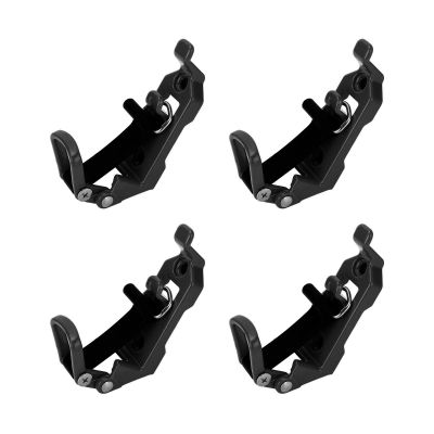 Roof Rack Shovel Mount Heavy Duty Multipurpose Metal Rubber Clamp Mounting Bracket for Roof Rack Boats Tool, for Canoe Rack Wall Mount Kit, for Shelf, Boat Car Accessories (Black)