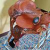 A H SADDLERY Wade Tree A Western Leather Roping Ranch Work Bucking Rolls are Attached Horse Saddle Seat Size 11.5" Inches M-310-(8"-12") view 3