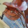 A H SADDLERY Wade Tree A Western Leather Roping Ranch Work Bucking Rolls are Attached Horse Saddle Seat Size 11.5" Inches M-310-(8"-12") view 4