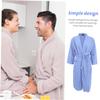 Holibanna Shower Robe for Men and Women Bathrobe Excellent Water Absorption Simple Design for Spa and Home Use Xl Waffle view 3