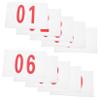 Anneome 10sheets Marathon Race Number Bibs Durable Polyester Cotton Sports Bibs for Events for Athletes and Referees view 1