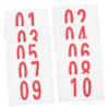 Gogogmee 10sheets Polyester Cotton Race Bibs Bib Numbers for Running Horses Students Games Numbers