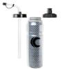Cannon Sports 28oz Insulated Squeeze Water Bottle with Straw, Leak Proof Lids, 2 lids (Straw and Squeeze), Double Wall Insulation, Wide Mouth, BPA-Free (2 Pack) (Black) view 3