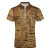 Puxufody Vintage Maps of The United Kingdom Men's Short Sleeve Polo Shirts Sports Shirts, Golf Shirts view 4