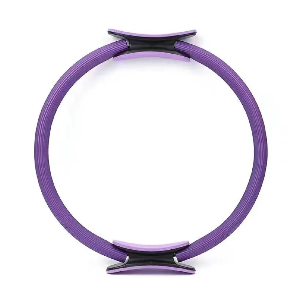 10xSport Pilates Ring Circle for Fitness & Yoga Toning Inner & Outer Thighs, Legs, Core Strength Lightweight, Non-Slip Resistance Equipment for Body Sculpting & Training Exercise Tool (Purple)