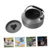 HONMEET Portable Camping Kettle Lightweight Water Boiler for Outdoor Activities and Wear-resistant Teakettle for Hiking Fishing and Picnic Use view 2