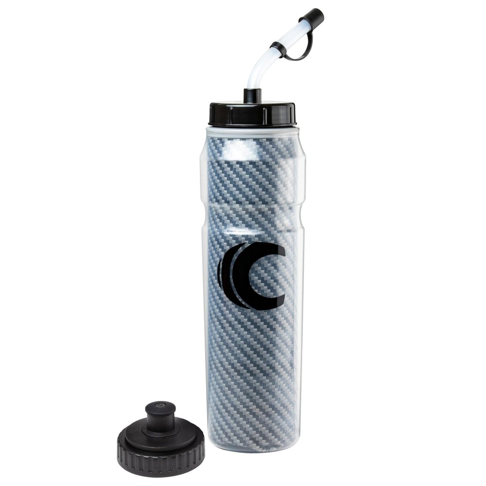 Cannon Sports 28oz Insulated Squeeze Water Bottle with Straw, Leak Proof Lids, 2 lids (Straw and Squeeze), Double Wall Insulation, Wide Mouth, BPA-Free (Black)
