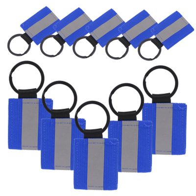 BESPORTBLE 10pcs Double-sided Reflective Pendants for Hiking Walking Night Safety Backpack Accessory