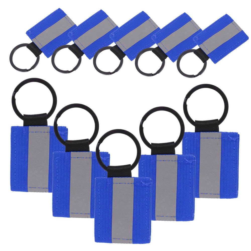 BESPORTBLE 10pcs Double-sided Reflective Pendants for Hiking Walking Night Safety Backpack Accessory