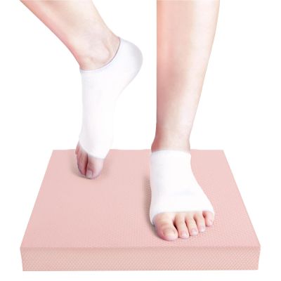 MBKHFLL Exercise Balance PadBalance Foam Mat for Physical Therapy Equipment & Strength Stability Training, Slip Resistant Foam Mat for Yoga, Pilates, MeditationGardening knee pads (Pink)