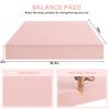 MBKHFLL Exercise Balance PadBalance Foam Mat for Physical Therapy Equipment & Strength Stability Training, Slip Resistant Foam Mat for Yoga, Pilates, MeditationGardening knee pads (Pink) view 2