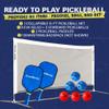 Dink Buddy - 3-in-1 Play Everywhere Pickleball Practice Set, Complete Bundle with 1 Collapsible 6-ft Pickleball Net, 3 Kelso + 3 Standard Balls, 2 Paddles, & 1 Drawstring Backpack view 3