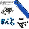 1 Set Custom Scales Handle Screw Fits for Bugout 535, CNC Titanium Screw Set DIY Replacement Accessories(Green) view 2