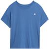 AEROPOSTALE Girls Tshirt - Soft and Breathable Short Sleeve Shirt Cute Applique Crewneck Graphic Tees for Girls, Size 7-8, Blue view 1