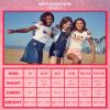 AEROPOSTALE Girls Tshirt - Soft and Breathable Short Sleeve Shirt Cute Applique Crewneck Graphic Tees for Girls, Size 7-8, Blue view 2