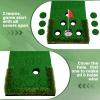 Golf Putting Game Set Putting Green Indoor Outdoor Putting Mat with 2 Putters 2 Balls 2 Cups & Flags Backyard Party Office Golf Game for Young Adults Fathers & Golfers view 2