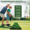 Golf Putting Game Set Putting Green Indoor Outdoor Putting Mat with 2 Putters 2 Balls 2 Cups & Flags Backyard Party Office Golf Game for Young Adults Fathers & Golfers view 3