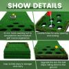Golf Putting Game Set Putting Green Indoor Outdoor Putting Mat with 2 Putters 2 Balls 2 Cups & Flags Backyard Party Office Golf Game for Young Adults Fathers & Golfers view 4