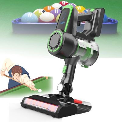 240W Billiard Table Cloth Cleaner, 20kpa Electric Cordless Vacuum Cleaner, 2 Speed Adjustment, with Anti-Slip Handle, Smart Dust Sensing Function, Billiards Table Cloth Iron, for Snooker, Pool Tables