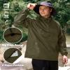 SWISSWELL Men's Rain Jacket Waterproof Lightweight Packable Pullover Windbreaker with Hood for Travel Hiking Golf view 3