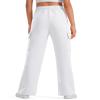 BOOPH Girls Sweatpants Kids Drawstring Cargo Pants Teen Girls Wide Leg Baggy Joggers Pants with Pockets 12-13 Years White view 4