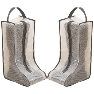 2Sets Shoe Bag Travel High Boot Storage Bags Boot Storage Bags With Transparently Window