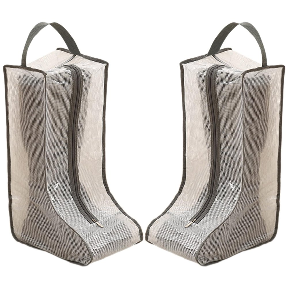2Sets Shoe Bag Travel High Boot Storage Bags Boot Storage Bags With Transparently Window