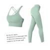 COLLBATH 1set Quick-dry Yoga Activewear and Leggings High Waist Sports Outfit for Women for Yoga Fitness Gym Running and Daily Activities view 3