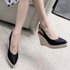 High Waist Thermal Brushed Womens Leggings Skin Penetration Transparent Stirrup Slim Black Tights Outdoor Hiking Sandals (Black, 7) view 2