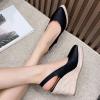 High Waist Thermal Brushed Womens Leggings Skin Penetration Transparent Stirrup Slim Black Tights Outdoor Hiking Sandals (Black, 7) view 3