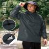 SWISSWELL Men's Rain Jacket Waterproof Lightweight Packable Pullover Windbreaker with Hood for Travel Hiking Golf view 3