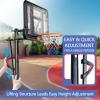 Portable Basketball Hoop,5.5-10FT Height Adjustable Outdoor Basketball Hoop Goal with 44 Inch Impact Backboard and Portable Wheels for Youth Adults Play in Backyard/Courts/Indoor view 3