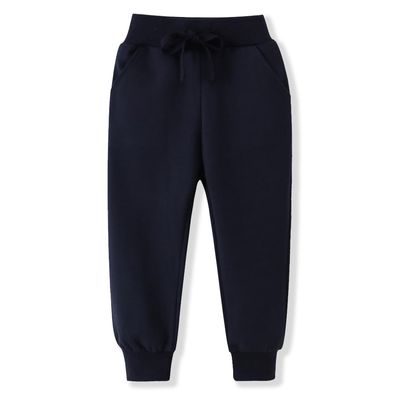 ACESTAR Toddler Boy Cartoon Pattern Cotton Sweatpants Drawstring Elastic Casual Jogger Pants with Pocket for Girl Athletic Pant for KidNavy Blue,7T