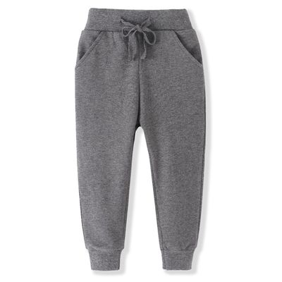ACESTAR Toddler Boy Cartoon Pattern Cotton Sweatpants Drawstring Elastic Casual Jogger Pants with Pocket for Girl Athletic Pant for KidDark Grey,7T