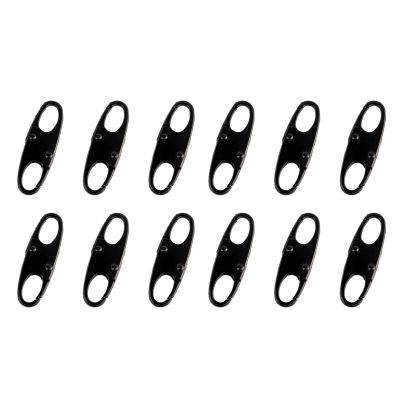 12PCS Double Small Carabiner Clips - S-Shaped Alloy Snap Hooks for Keychains, Fishing, Camping, and Outdoor Sports