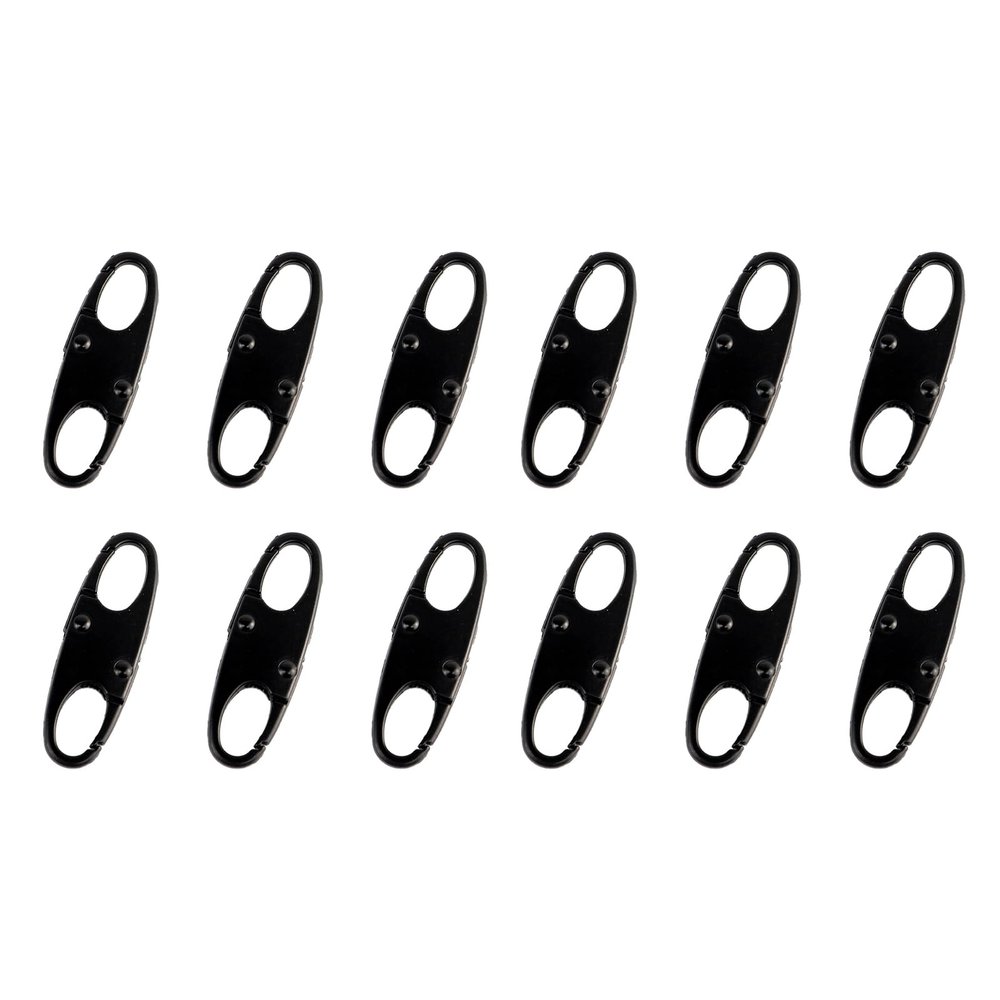 12PCS Double Small Carabiner Clips - S-Shaped Alloy Snap Hooks for Keychains, Fishing, Camping, and Outdoor Sports