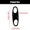 12PCS Double Small Carabiner Clips - S-Shaped Alloy Snap Hooks for Keychains, Fishing, Camping, and Outdoor Sports view 2