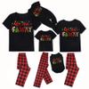 Family Christmas Pajamas Matching Sets Holiday Xmas Party Family Sleepwear Set Jammies for Couples(Man,Black1,XL) view 1