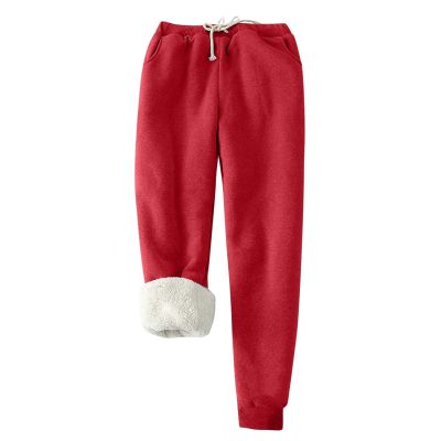 Sweatpants Women Fleece Lined,Winter Warm Joggers High Waist Athletic Jogger Pants Thicken Outdoor Pants with Pocket