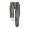 Sweatpants Women Fleece Lined,Winter Warm Joggers High Waist Athletic Jogger Pants Thicken Outdoor Pants with Pocket view 1