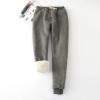 Sweatpants Women Fleece Lined,Winter Warm Joggers High Waist Athletic Jogger Pants Thicken Outdoor Pants with Pocket view 2