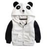 Baby Girls Boys Fleece Hooded Jacket Zip Up Panda Coat Winter Warm Cute Animal Jackets Toddler Kids (A, 3-4 Years) view 1