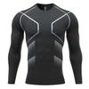 Echinodon Kids Base Layer Sets Boys Compression Athletic Underwear Sports Shirt Tights Top & Bottom Set Black D 24 view 2