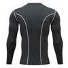 Echinodon Kids Base Layer Sets Boys Compression Athletic Underwear Sports Shirt Tights Top & Bottom Set Black D 24 view 3