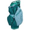 Sun Mountain Women's Stellar Lightweight Cart Golf Bag 14-Way Top - 11 Pockets, Single Strap System, Push-Electric-Riding Cart Compatible Compression Base, 2025 Model - Teal-Slushy-Lace view 1