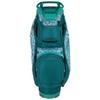 Sun Mountain Women's Stellar Lightweight Cart Golf Bag 14-Way Top - 11 Pockets, Single Strap System, Push-Electric-Riding Cart Compatible Compression Base, 2025 Model - Teal-Slushy-Lace view 2