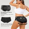 LEVAO 6 Pack Black Womens High Waisted Underwear Seamless Briefs Full Coverage Silk Invisible Stretch Panties Hipster S-2XL view 2