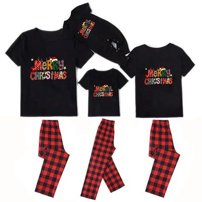 TEERAPHIQUE Christmas Pajamas for Family,Family Holiday PJS Matching Sets,Xmas Jammies for Couples, T-Shirt